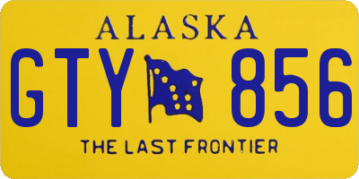 AK license plate GTY856