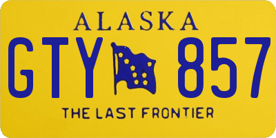 AK license plate GTY857