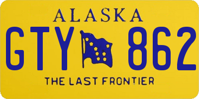 AK license plate GTY862