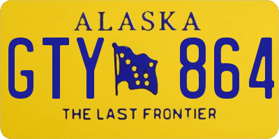 AK license plate GTY864