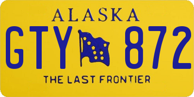 AK license plate GTY872
