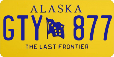 AK license plate GTY877