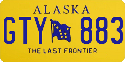 AK license plate GTY883