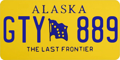 AK license plate GTY889