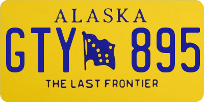 AK license plate GTY895