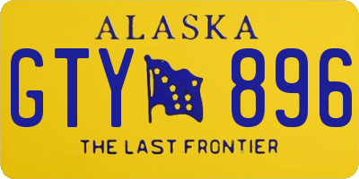 AK license plate GTY896