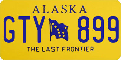 AK license plate GTY899