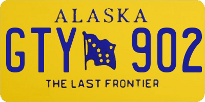 AK license plate GTY902