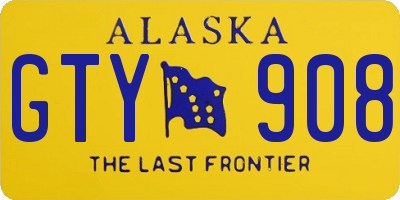 AK license plate GTY908