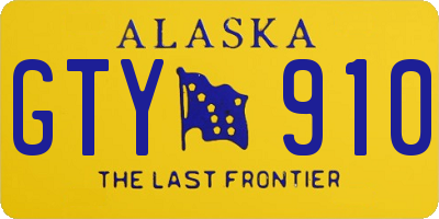 AK license plate GTY910