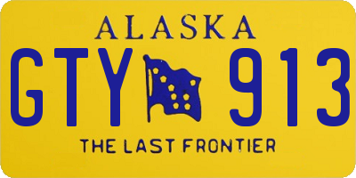 AK license plate GTY913