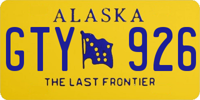 AK license plate GTY926