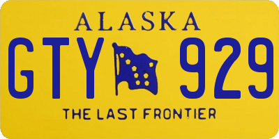 AK license plate GTY929