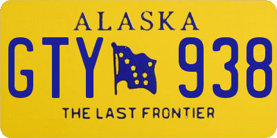 AK license plate GTY938