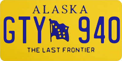 AK license plate GTY940
