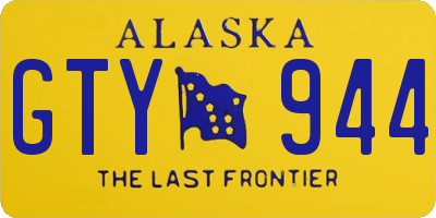 AK license plate GTY944
