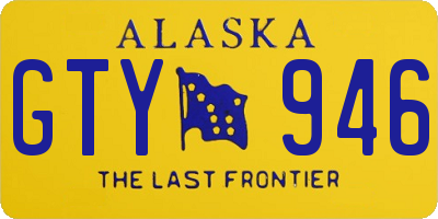 AK license plate GTY946
