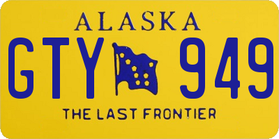 AK license plate GTY949