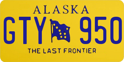 AK license plate GTY950