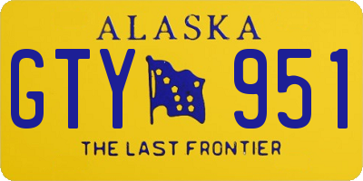 AK license plate GTY951