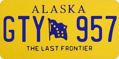 AK license plate GTY957