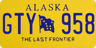 AK license plate GTY958