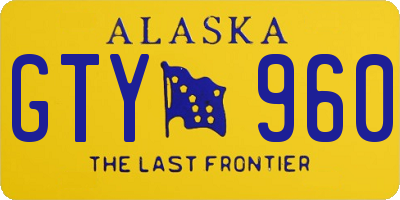 AK license plate GTY960
