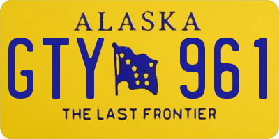 AK license plate GTY961