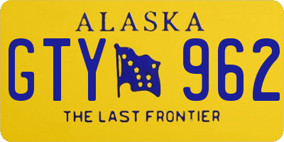 AK license plate GTY962