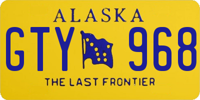 AK license plate GTY968