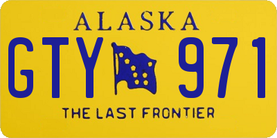 AK license plate GTY971