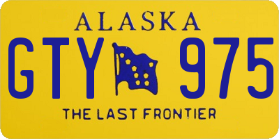 AK license plate GTY975