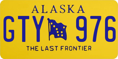 AK license plate GTY976