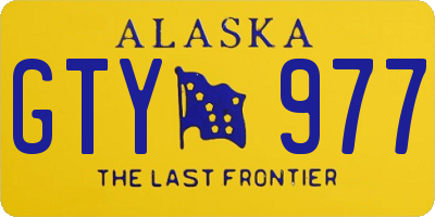 AK license plate GTY977