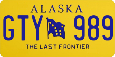 AK license plate GTY989