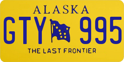AK license plate GTY995