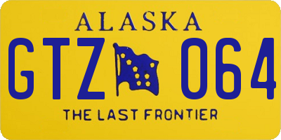 AK license plate GTZ064