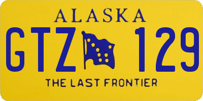 AK license plate GTZ129