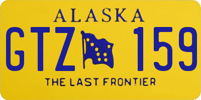 AK license plate GTZ159