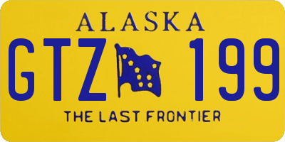 AK license plate GTZ199