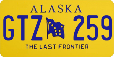 AK license plate GTZ259