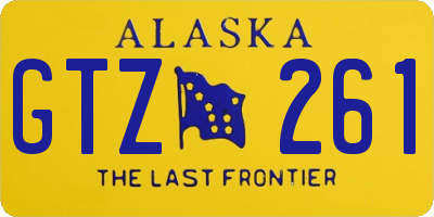 AK license plate GTZ261