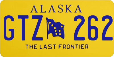 AK license plate GTZ262