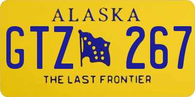 AK license plate GTZ267