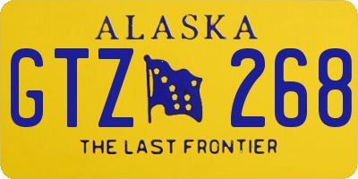AK license plate GTZ268