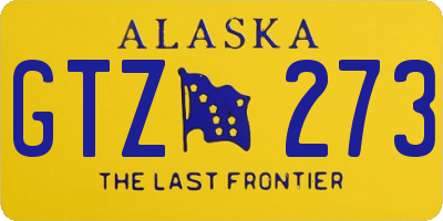 AK license plate GTZ273