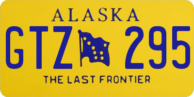 AK license plate GTZ295