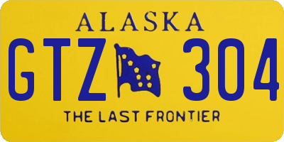 AK license plate GTZ304