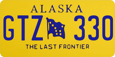AK license plate GTZ330