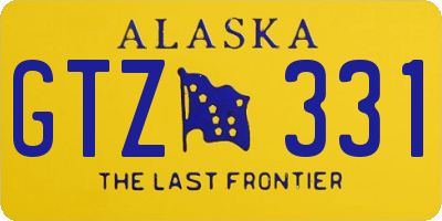 AK license plate GTZ331
